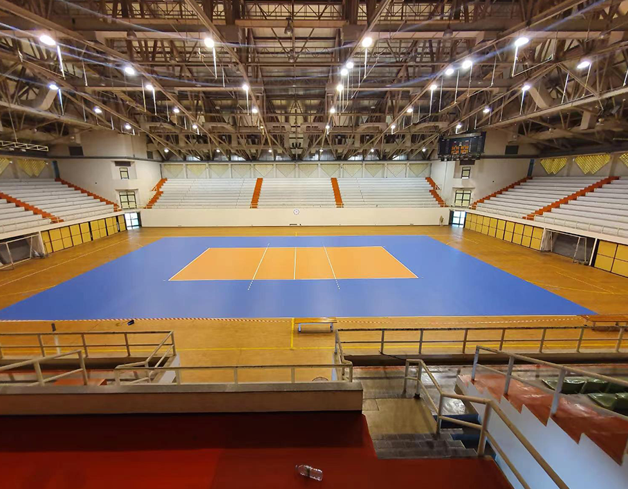 運動訓練中心  排球館地板鋪裝工程